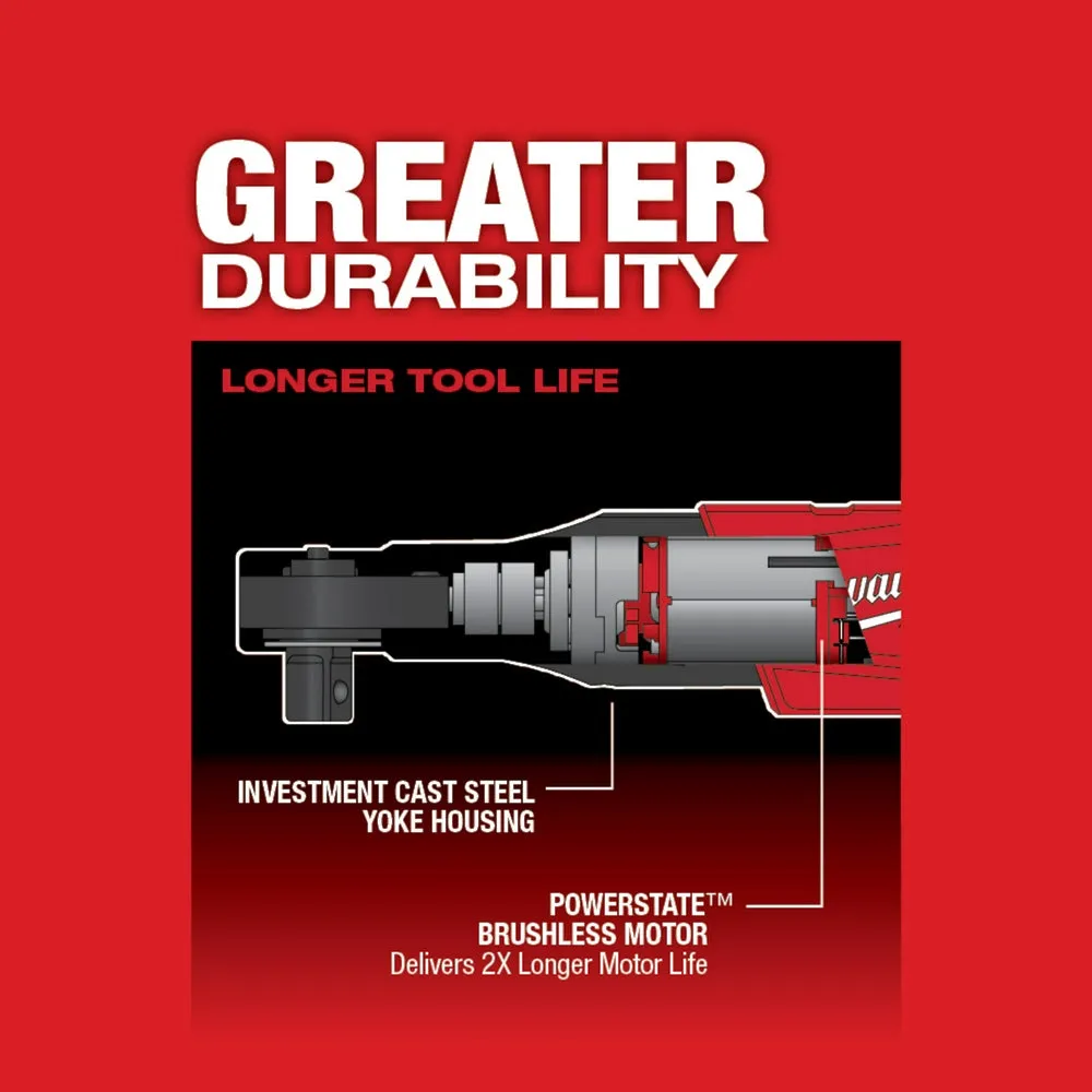 Milwaukee 2558-20x5HO M12 FUEL 12V 1/2" Ratchet w/ 5AH Battery