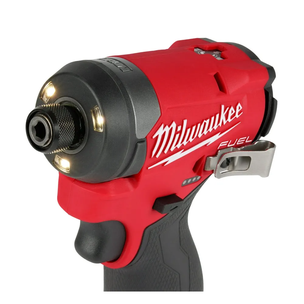 Milwaukee 3453-22 M12 FUEL 12V 1/4 Hex Cordless Li-Ion Impact Driver Kit