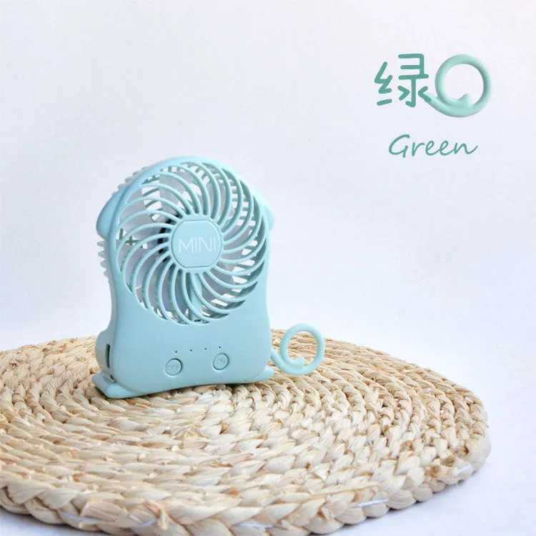 Mini Fan Halter USB Creative Fashion Rolled Tail Student Portable Office Desktop