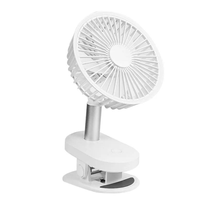 Mini fan hanging neck holding clip shaking head desktop air cooler usb air conditioner portable charging fan office