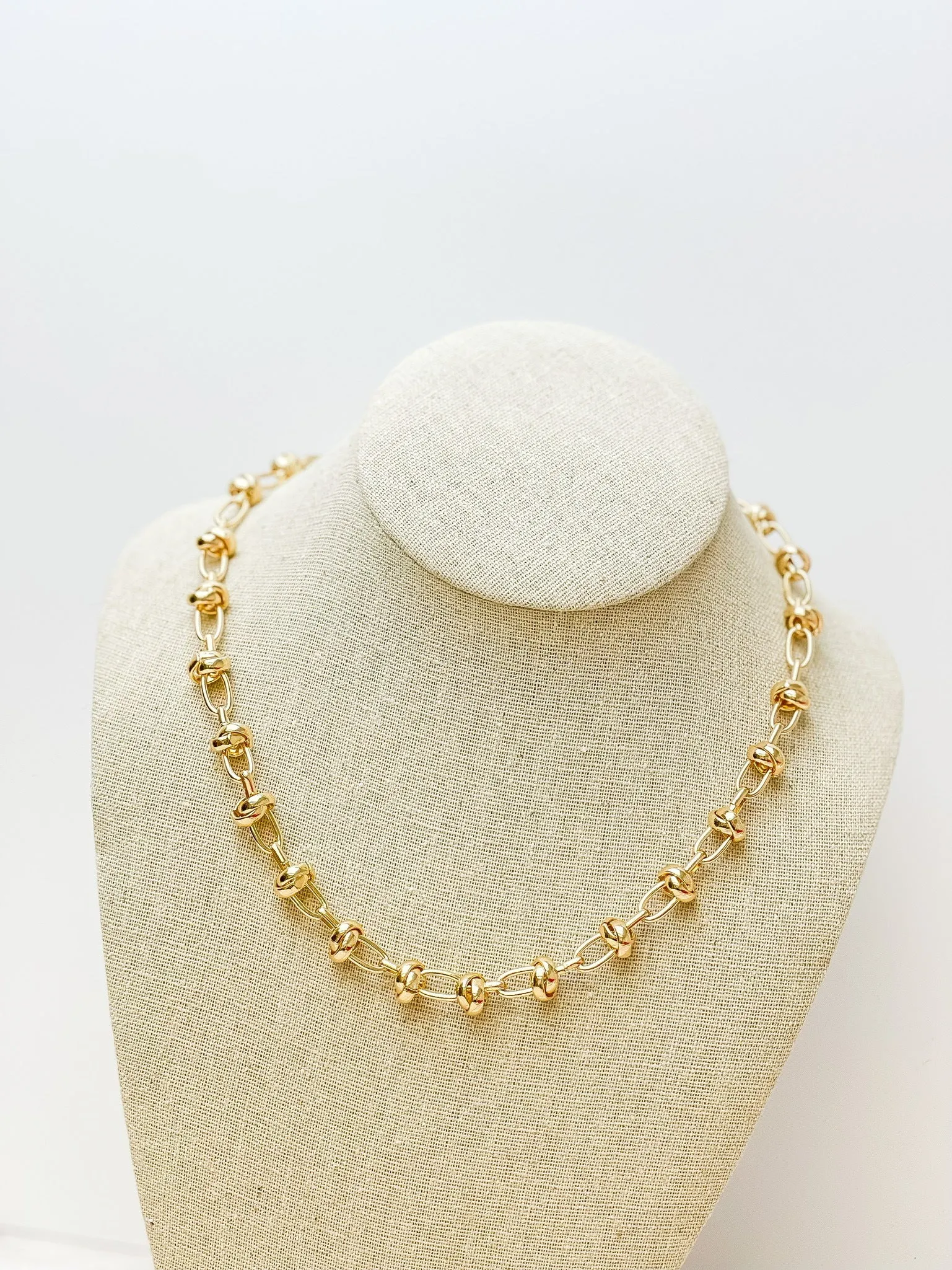 Mixed Link Chain Necklace - Gold