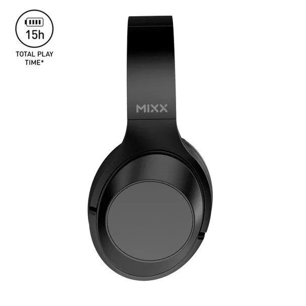 Mixx StreamQ C1 On-Ear Wireless Headphones Black | SQC1-BK-BK-328