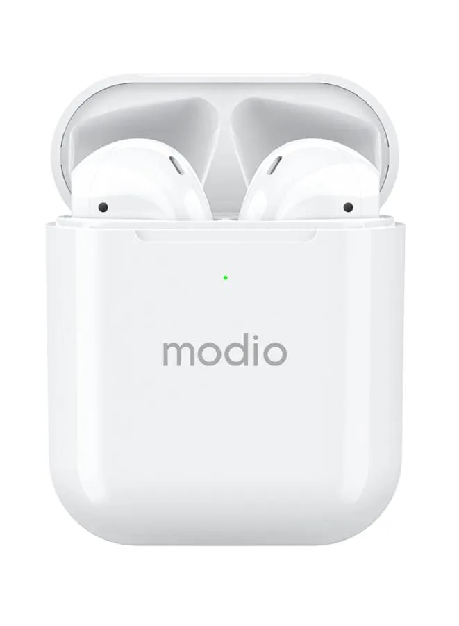 Modio ME1 True wireless stereo headset(White) with free case(Black)