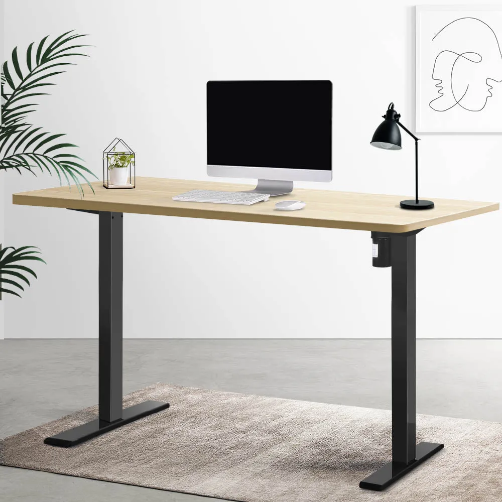 Motorised Adjustable Standing Desk 140CM Oak - Artiss