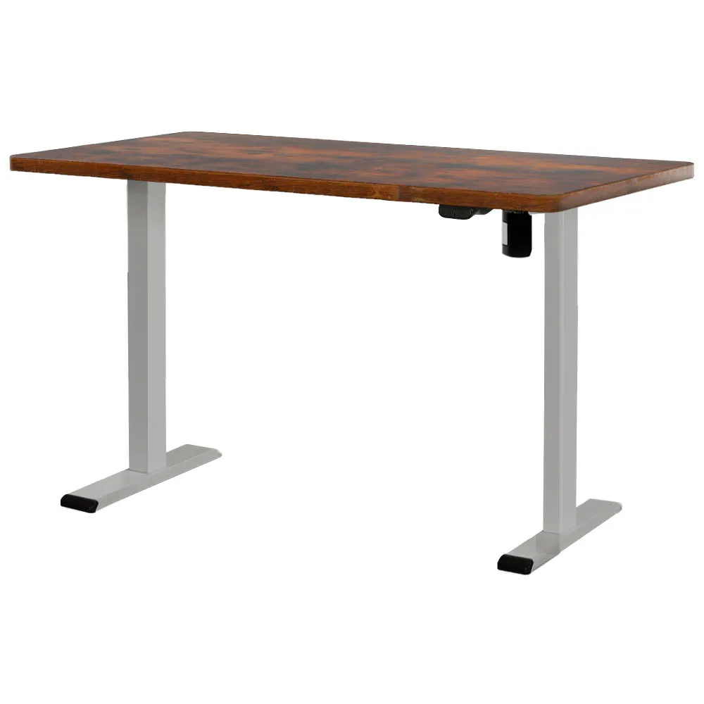 Motorised Adjustable Standing Desk 140CM Rustic Brown - Artiss