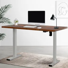 Motorised Adjustable Standing Desk 140CM Rustic Brown - Artiss