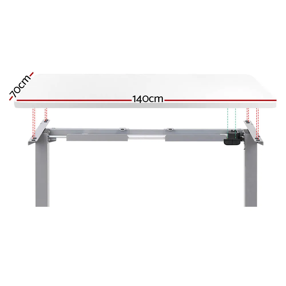 Motorised Adjustable Standing Desk 140CM White - Artiss