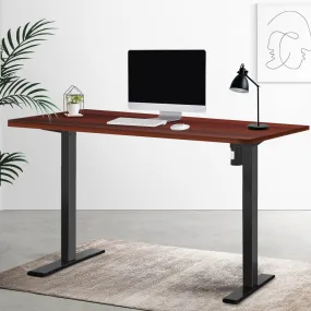 Motorised Adjustable Standing Desk Walnut 140CM - Artiss