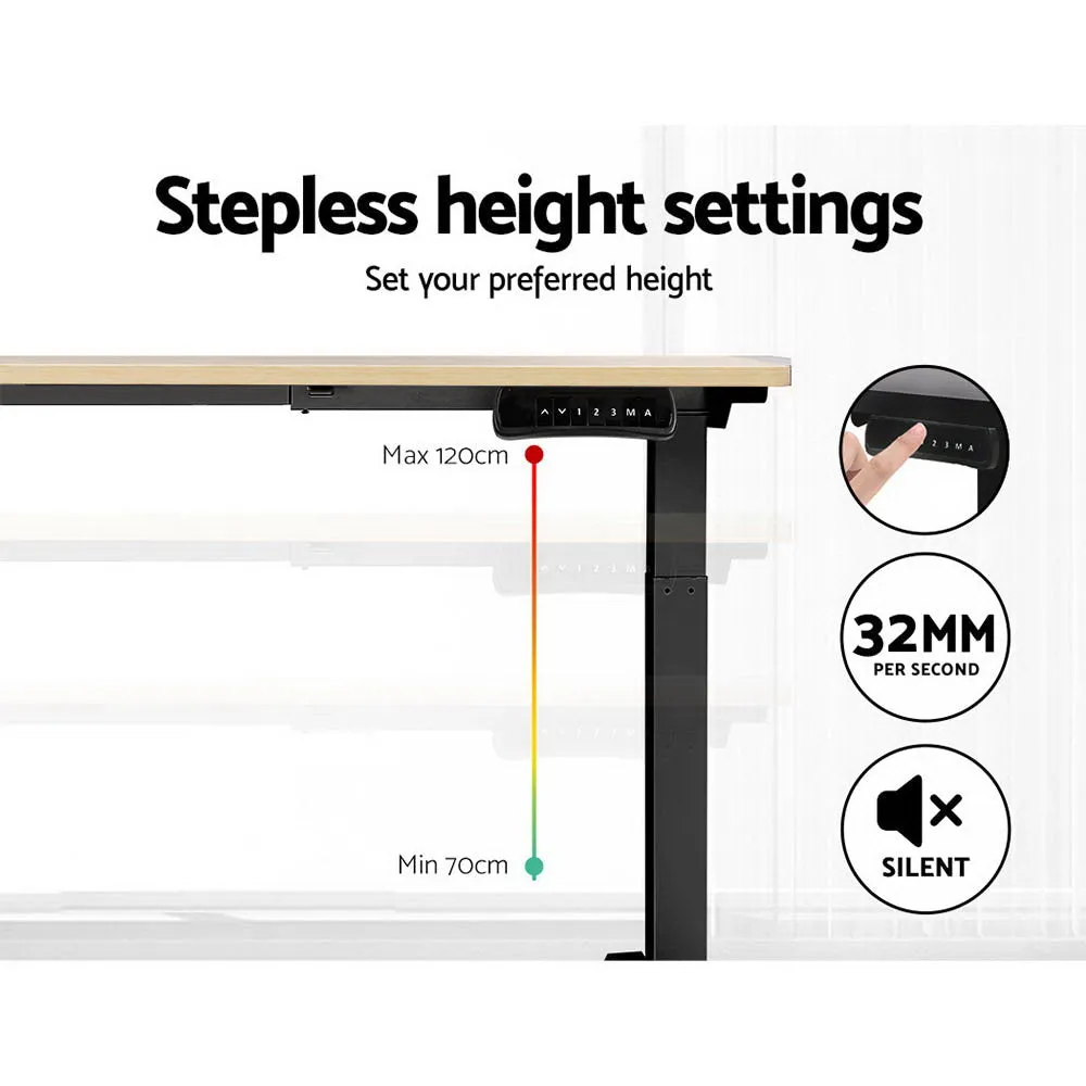 Motorised Dual Height-Adjustable Desk 120CM - Artiss