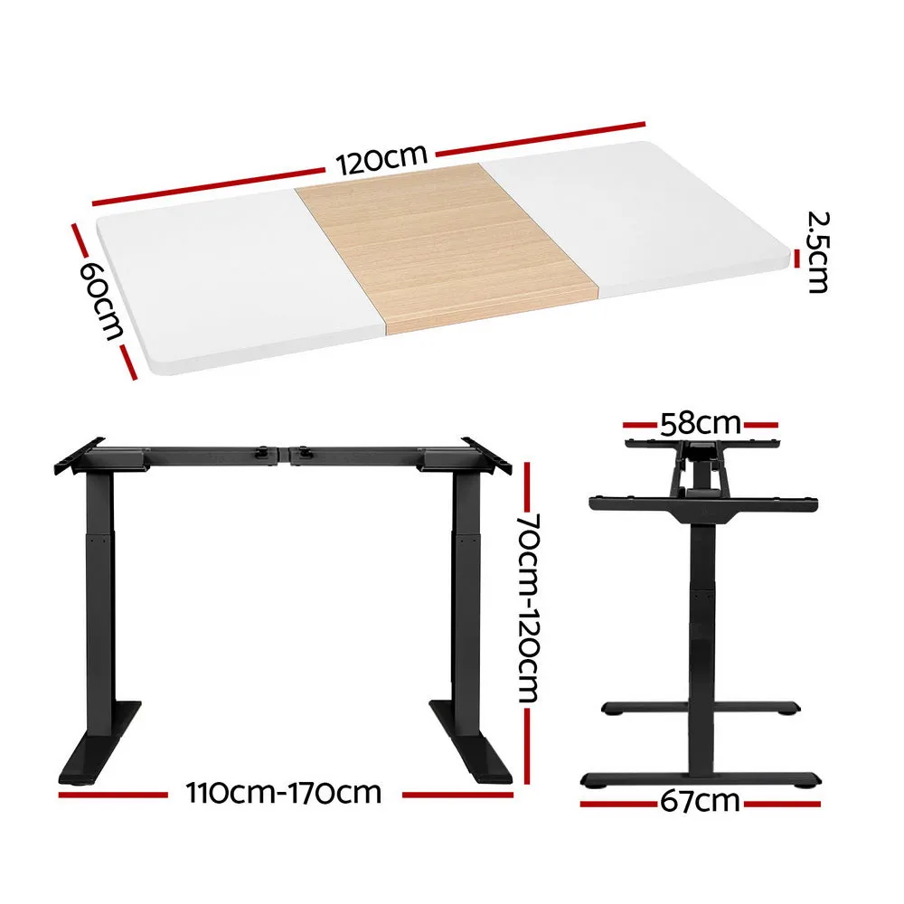 Motorised Electric Dual Motor Standing Desk, 120CM - Artiss