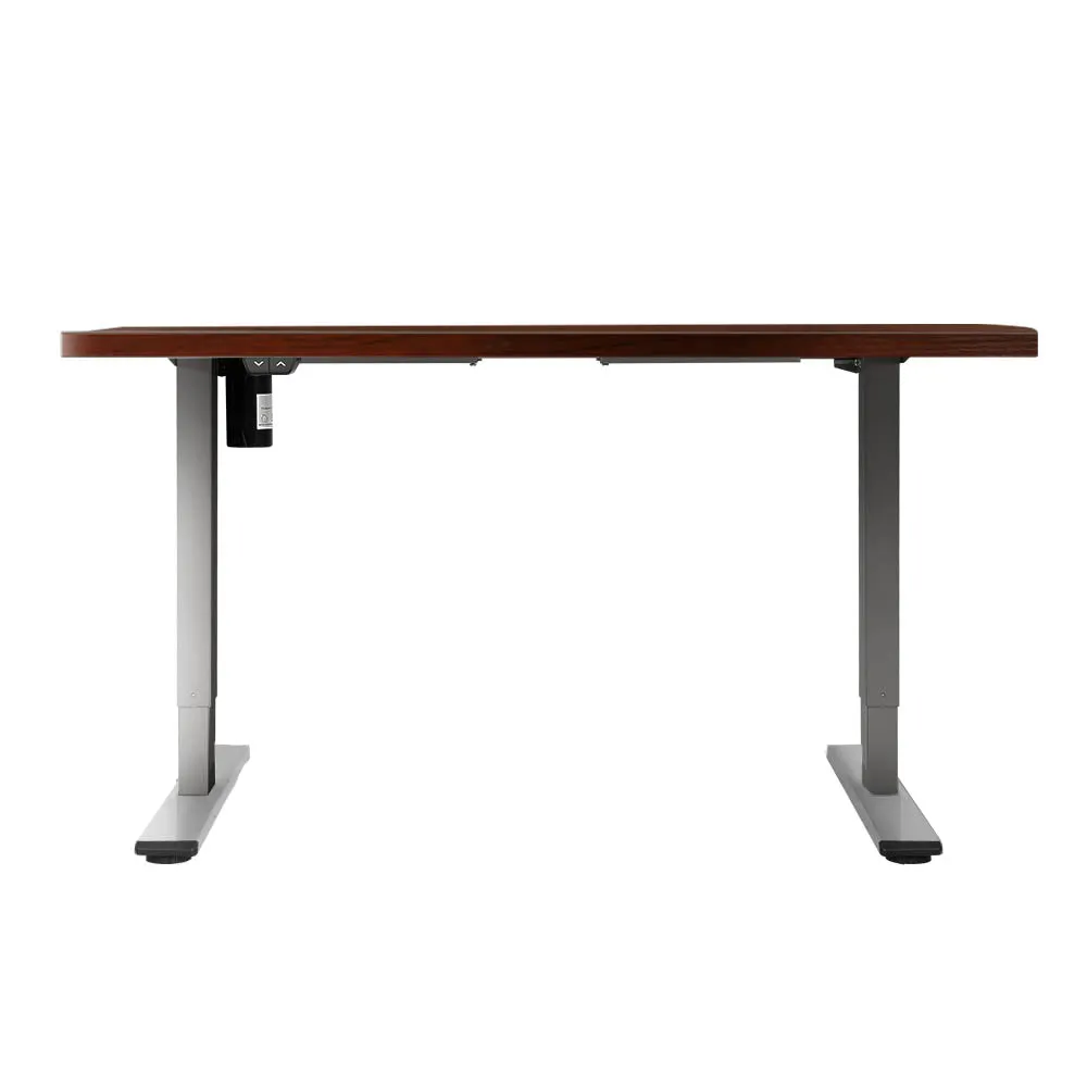 Motorised Height-Adjustable Standing Desk, 120CM Walnut - Artiss