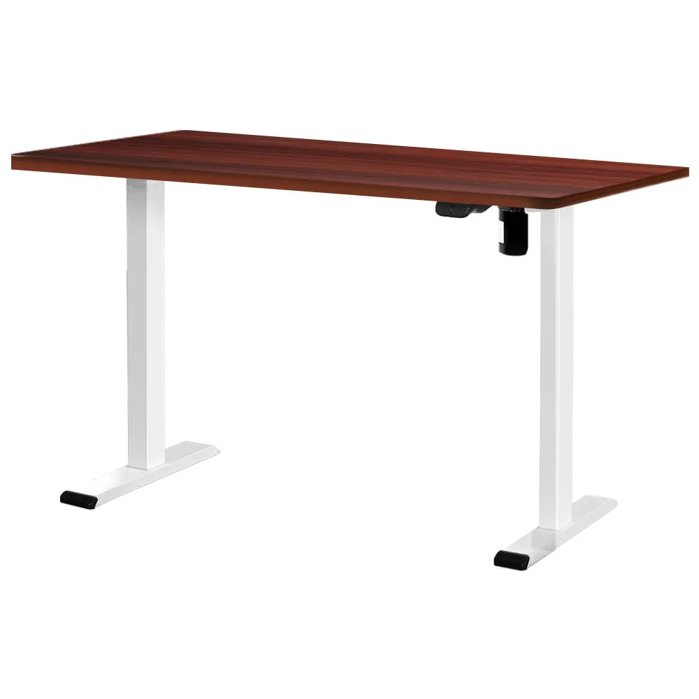 Motorised Height-Adjustable Standing Desk, Walnut, 120cm - Artiss