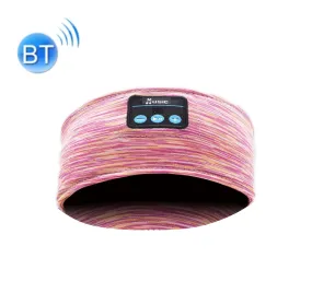 Music Headband Bluetooth Eye Mask Yoga Running Sleep Headphones Pink