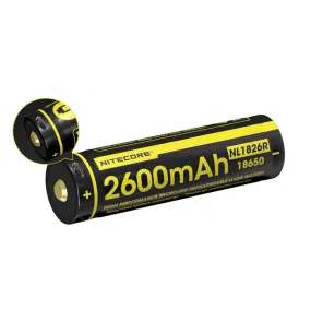 Nitecore NL1826R 2600mAh USB Rechargeable 18650 Li-ion Battery