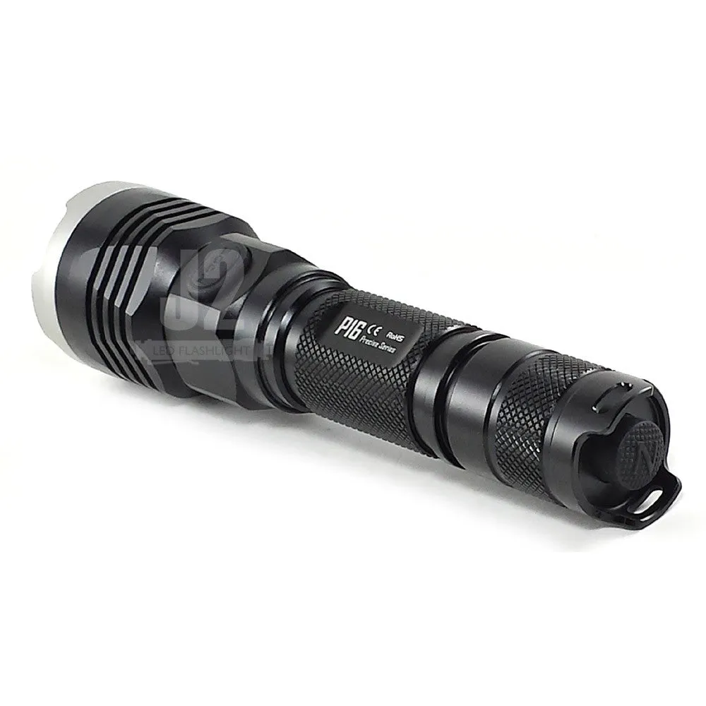 Nitecore P16 LED Flashlight   Nitecore NL1826R 18650 USB lithium Battery