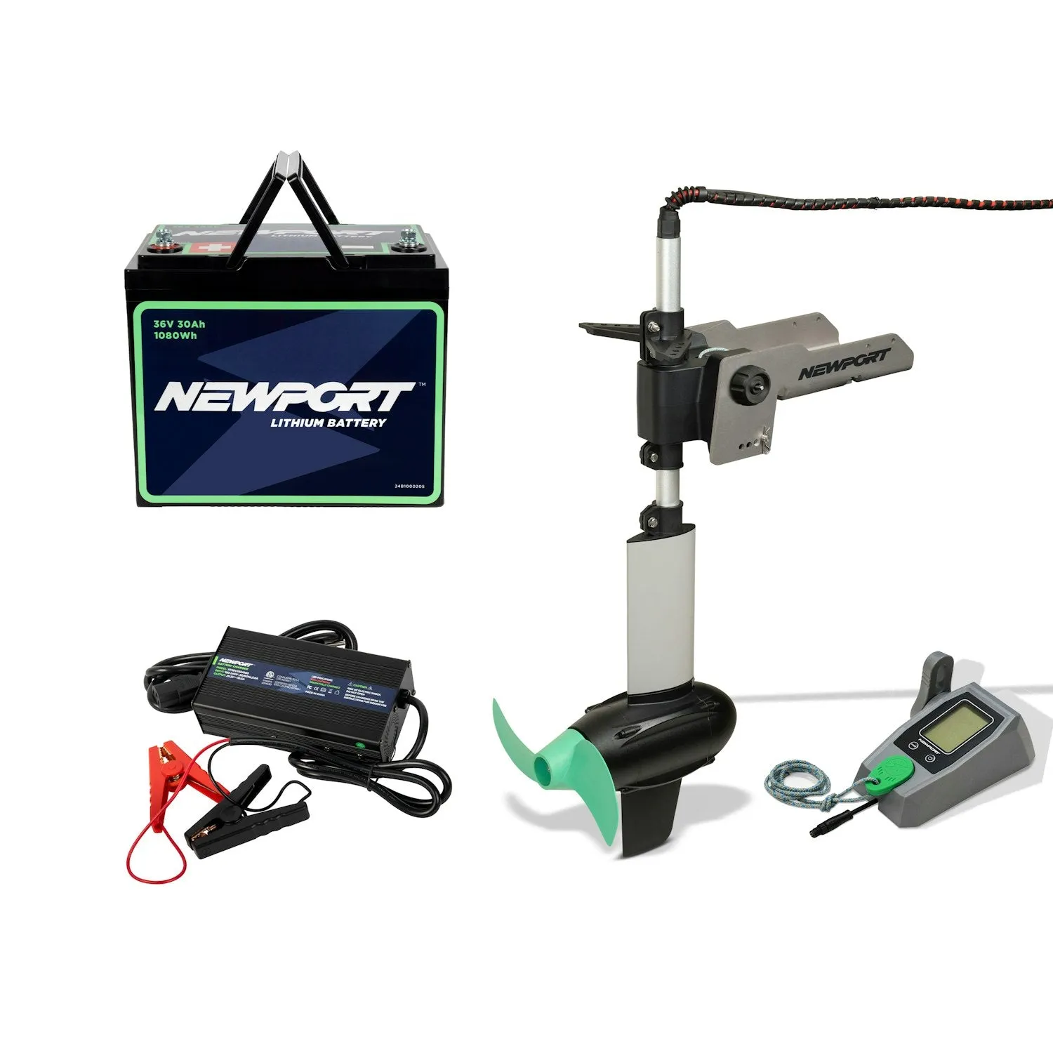 NK300 Electric Outboard Motor Bundle - NK300   36V 30Ah   36V Battery Charger