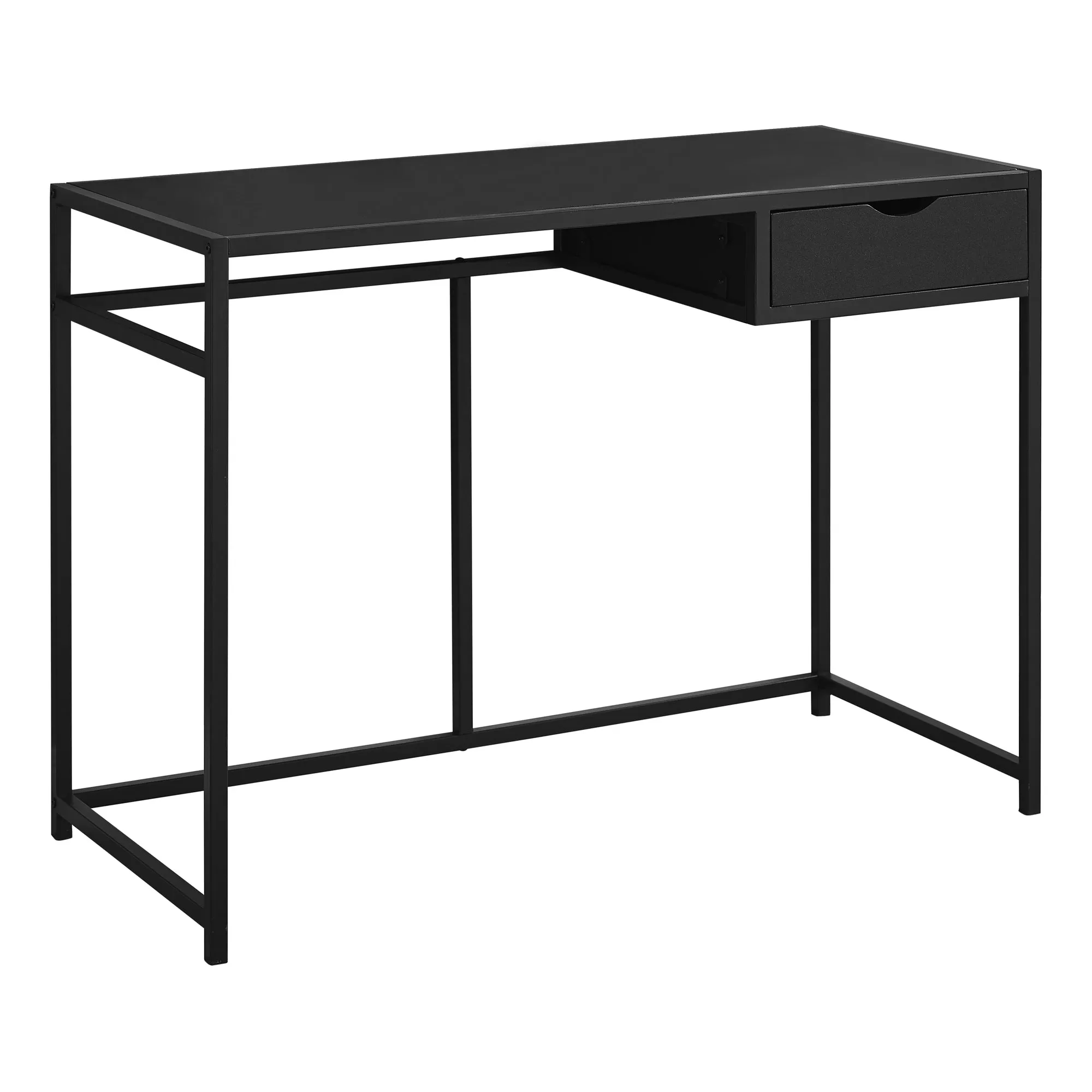 OFFICE SERIES - 42"L / BLACK / BLACK METAL