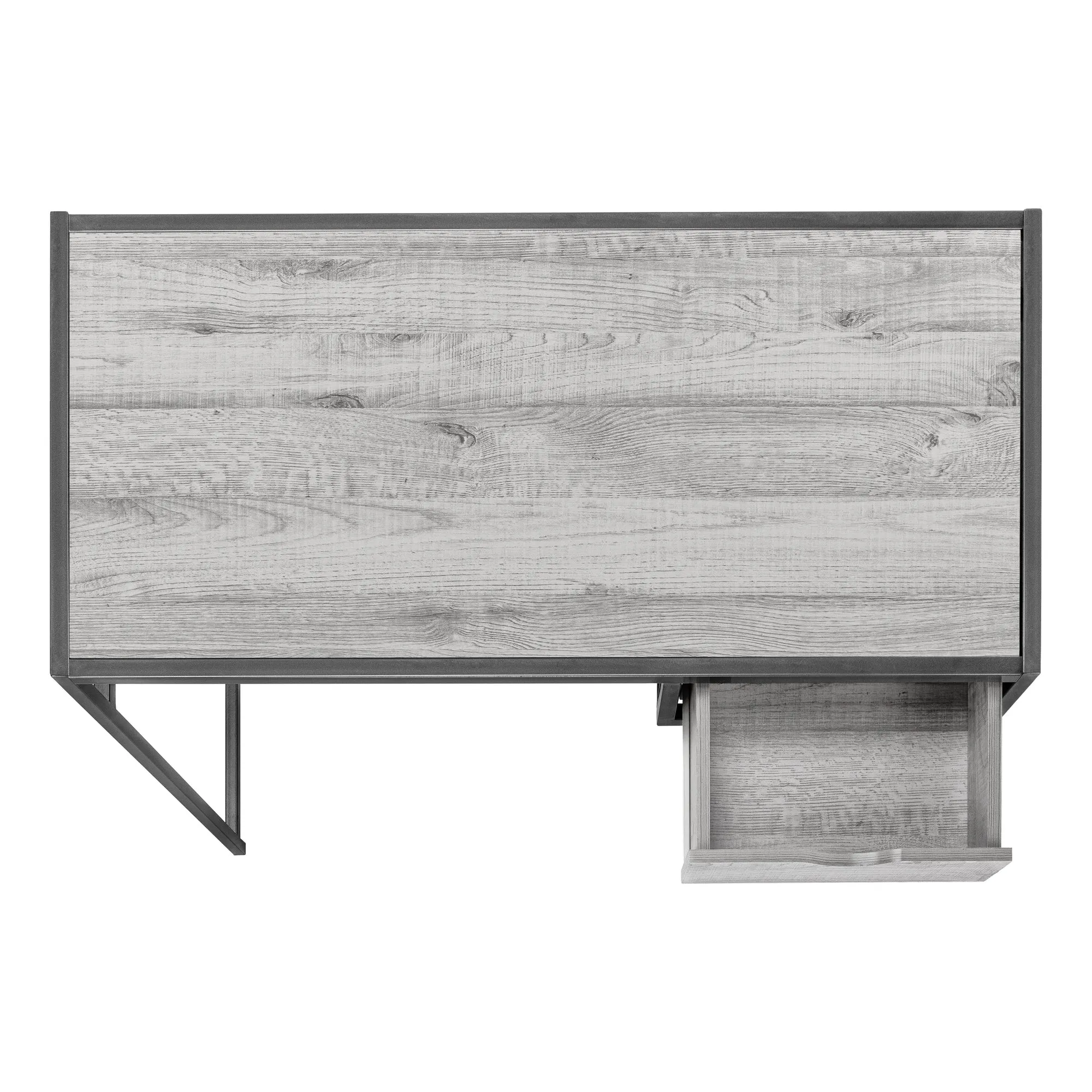 OFFICE SERIES - 42"L / GREY / DARK GREY METAL