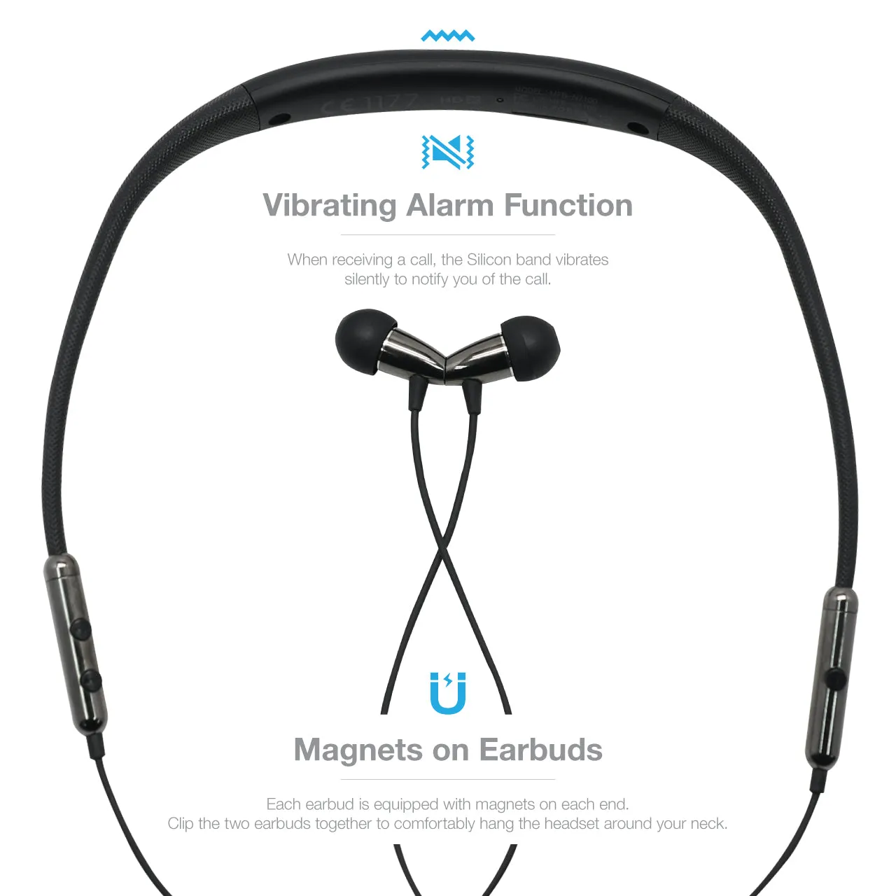 OG-MobiFren Seiren Hi-Res Stereo Sound with Apt-X HD Stereo Bluetooth Headset Elastic earphone