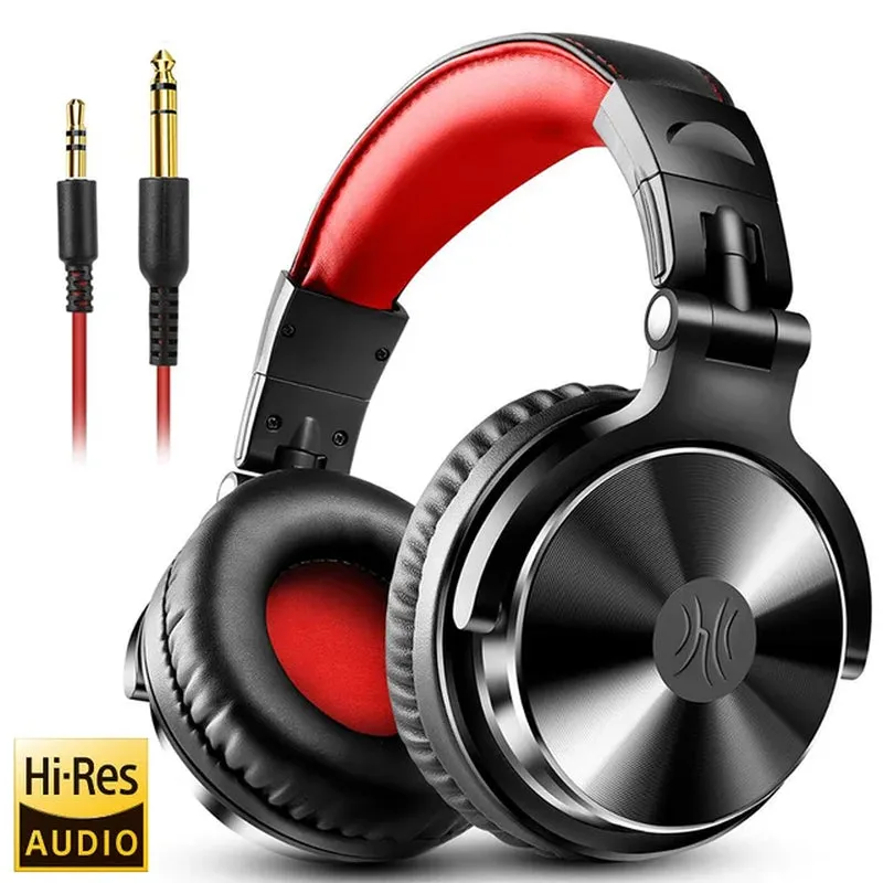 Oneodio Pro 10 Wired Headphones over Ear Hi-Res Audio Wired Headset with Microphone Studio DJ Stereo Headphones