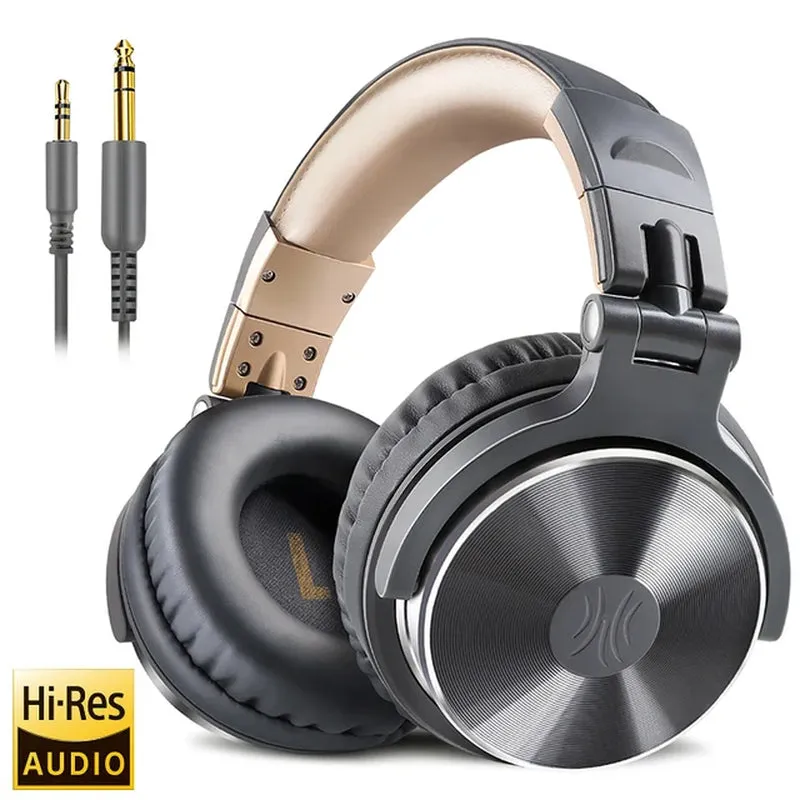 Oneodio Pro 10 Wired Headphones over Ear Hi-Res Audio Wired Headset with Microphone Studio DJ Stereo Headphones