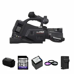 Panasonic AG AC7 Camcorder   2 Batteries, Charger, 32GB, Filters, Case Base Bundle