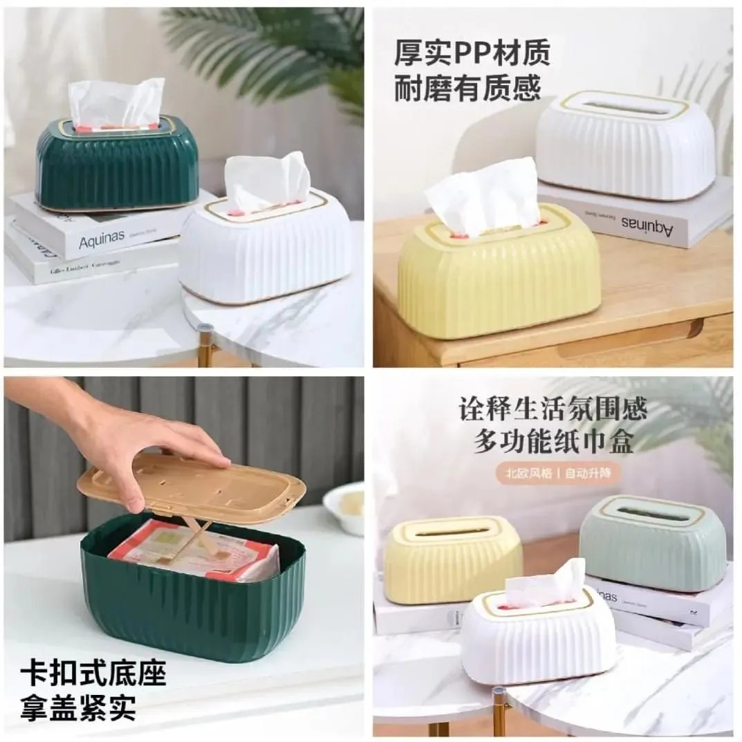 Premium quality desktop tissue box