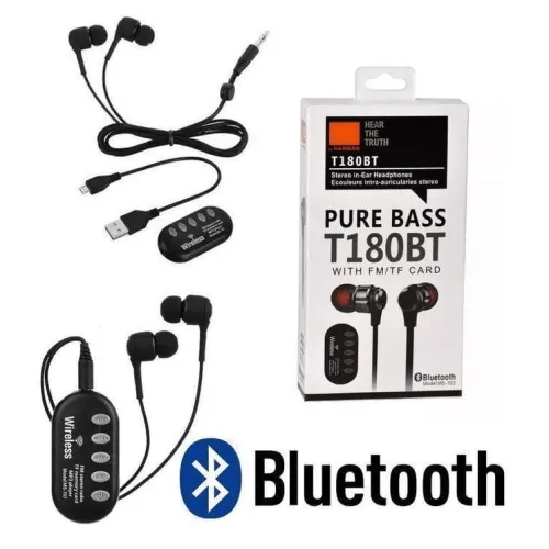 Pure Bass Earphones With Fm/tf