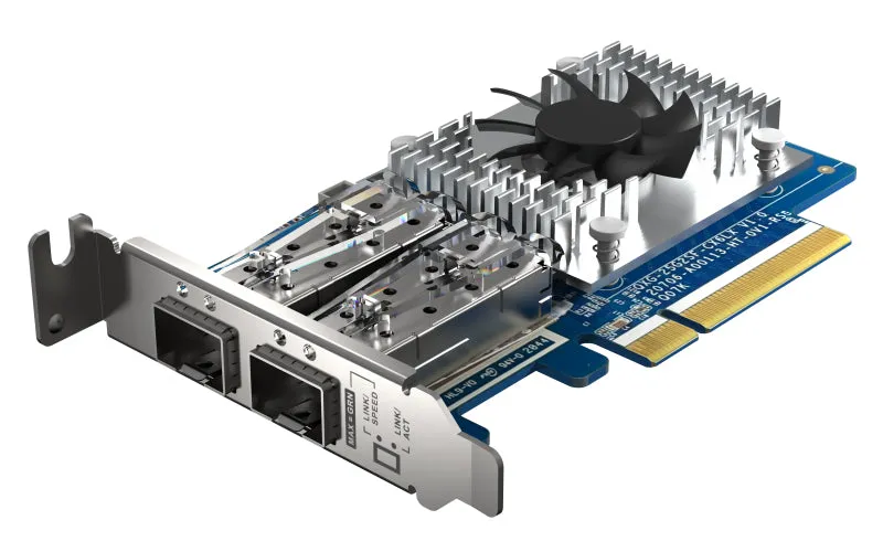 Qnap Qxg-25G2sf-Cx6 - Network Adapter - Pcie 4.0 X8 Low Profile - 25 Gigabit Sfp28 X 2 - For Qnap Ts-H2490fu