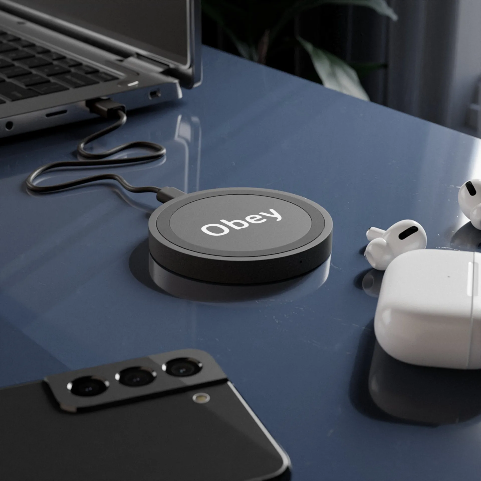 Quake Wireless Charging Pad - Obey | Fast Charging for iPhones and Android Smartphones