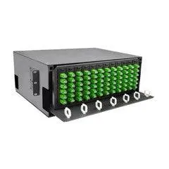 Rackmount 24 Port Cat6a Patch Panel, Horizontal, 110 Type, 568A & 568B Compatible, 1U