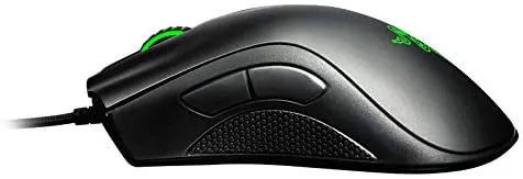 Razer DeathAdder Essential Gaming Mouse: 6400 DPI Optical Sensor - 5 Programmable Buttons - Mechanical Switches - Rubber Side Grips - Classic Black & Mercury White