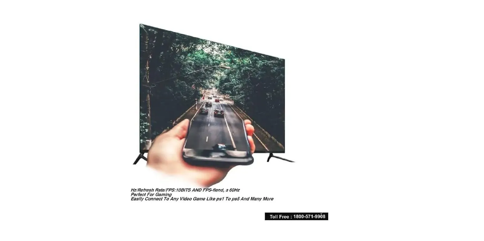 REALMERCURY 32 Inch With Voice Control Remote 1920 Pixel