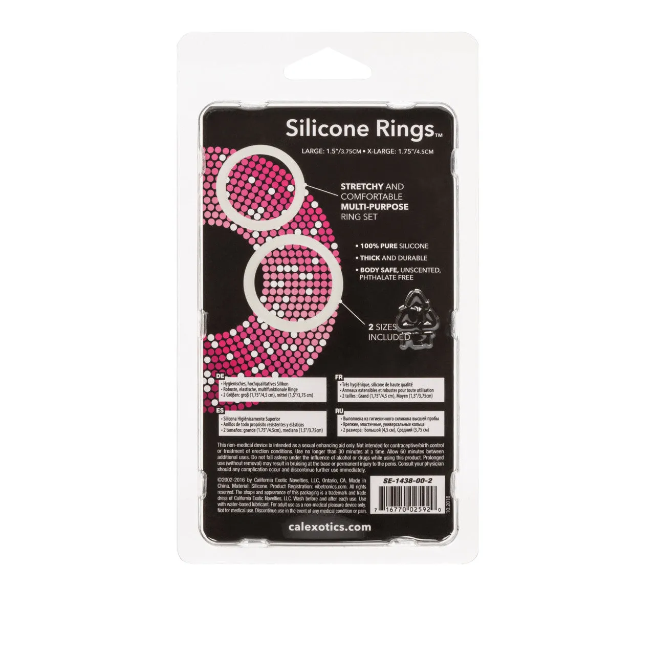 Rings! Silicone Rings Cock Rings - Clear - 2 Per Set