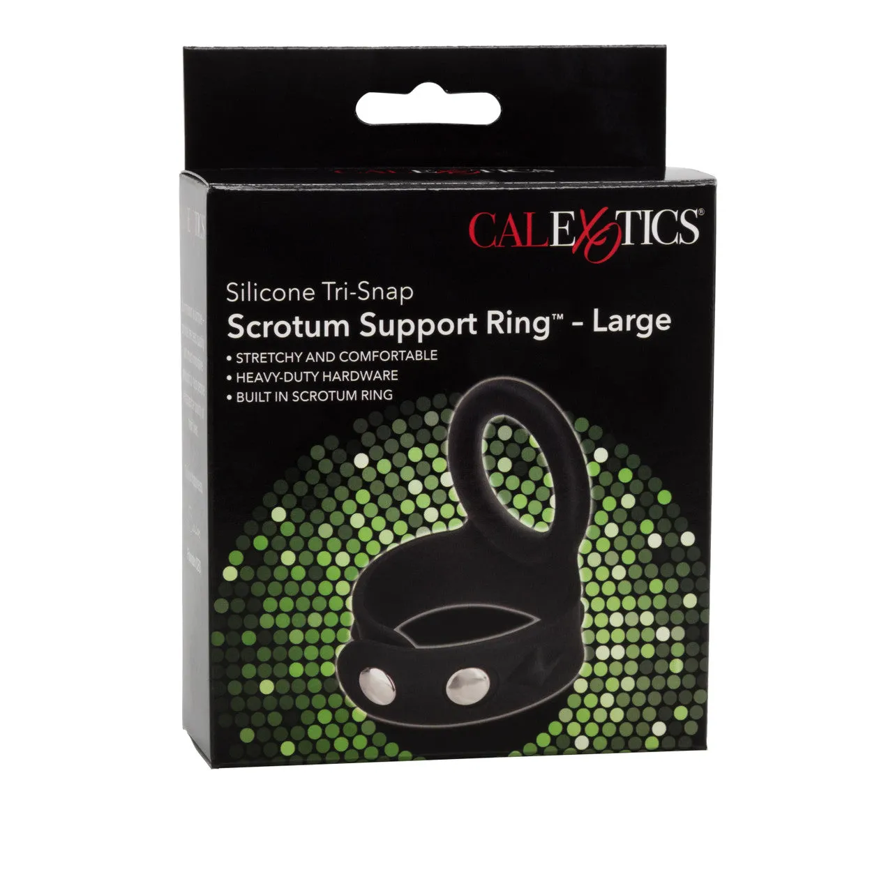 Rings! Silicone Tri-Snap Scrotum Support Cock Ring