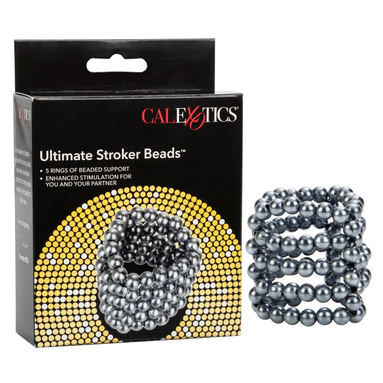 Rings! Ultimate Stroker Beads Cock Ring - Silver