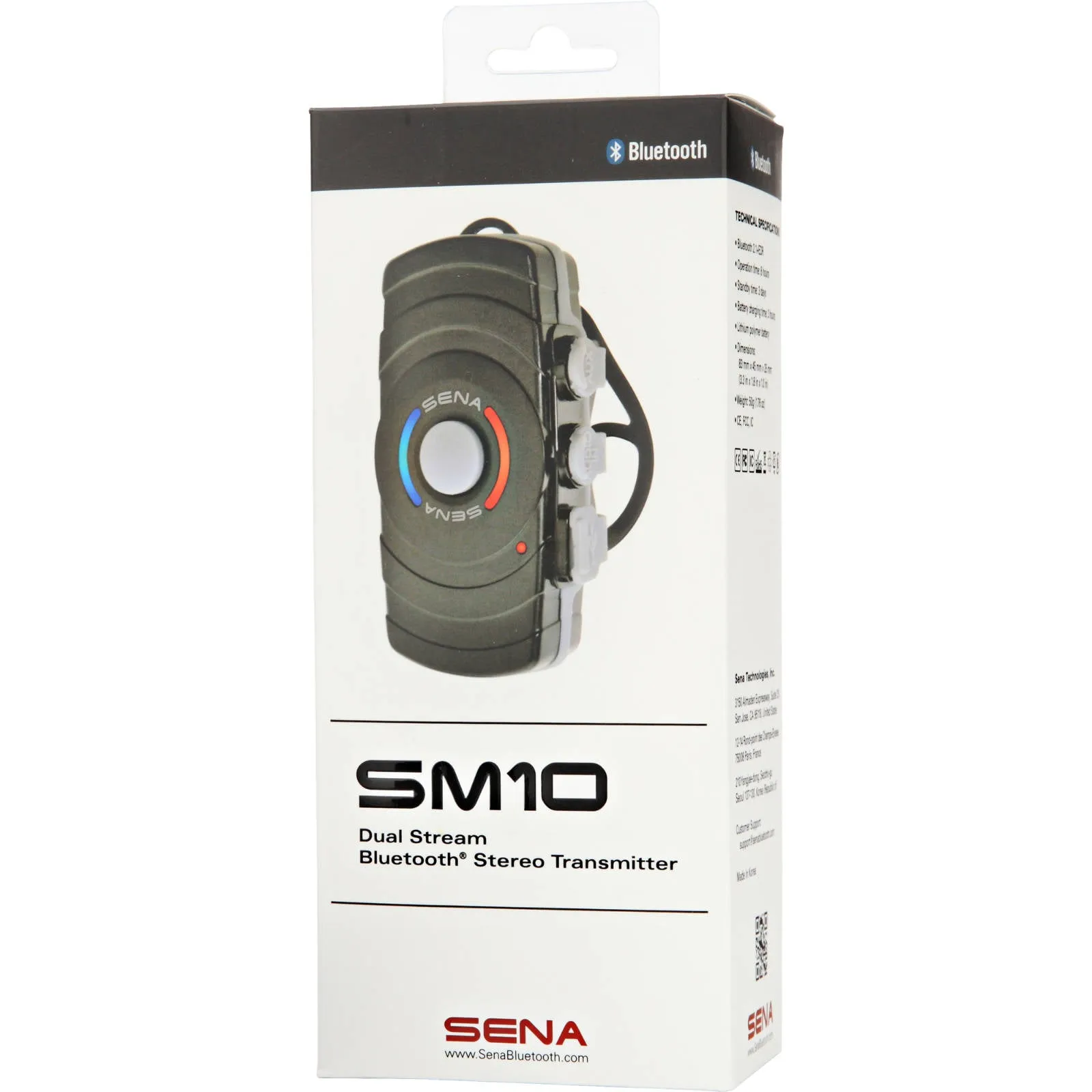 SENA SM10 DUAL STREAM BLUETOOTH STEREO TRANSMITTER