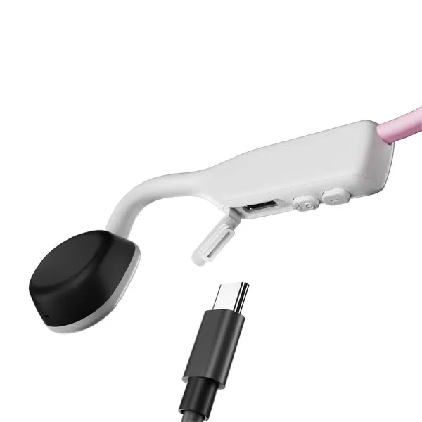 Shokz Openmove Headphones Wired & Wireless Ear-Hook Calls/Music Usb Type-C Bluetooth Pink