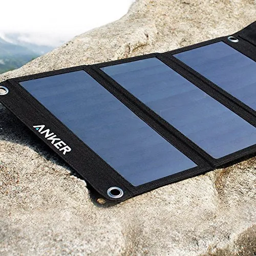 Solar Panel, Anker 21W 2-Port USB Portable Solar Charger with Foldable Panel, PowerPort Solar for iPhone 11/Xs/XS Max/XR/X/8/7, iPad Pro/Air/Mini, Galaxy S9/S8/S7/S6, and More