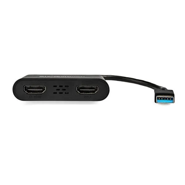 Startech.Com Usb 3.0 To Dual Hdmi Adapter, 1X 4K 30Hz & 1X 1080P, External Video & Graphics Card, Usb Type-A To Hdmi Dua