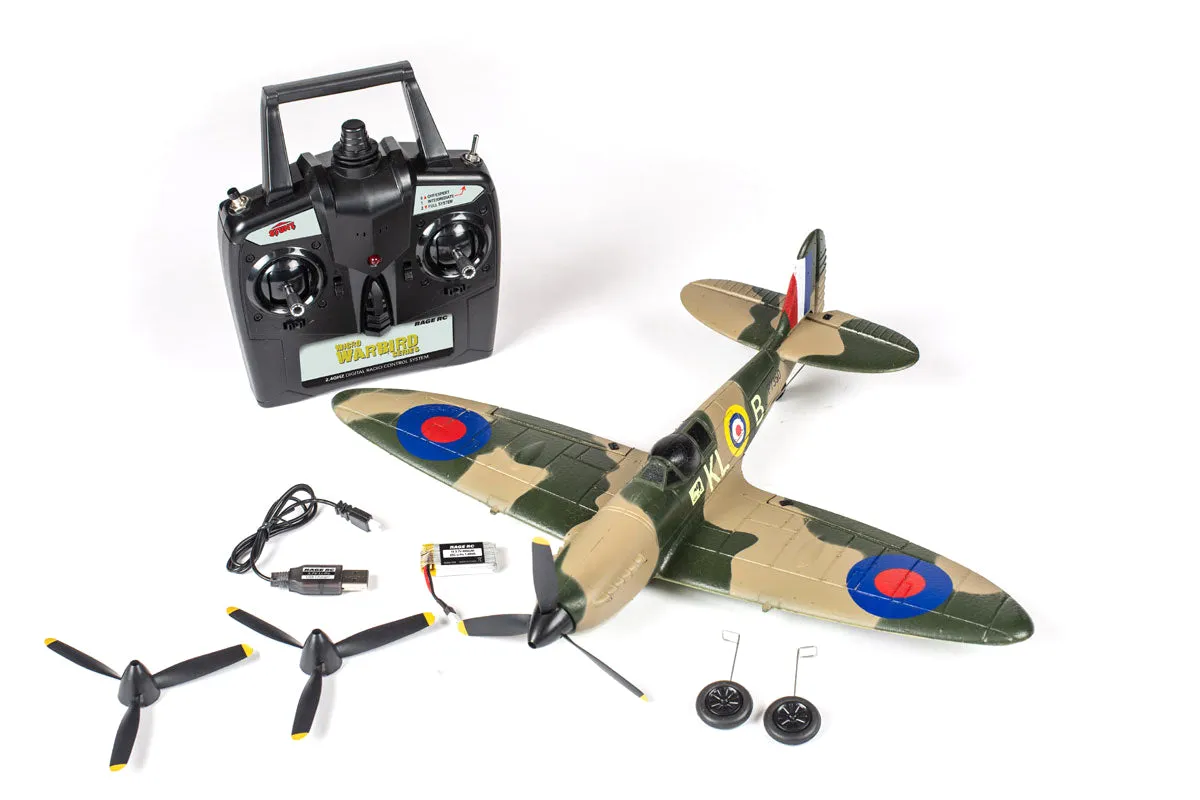 Supermarine Spitfire Micro RTF Airplane w/PASS | RGRA1303 | HRP Hobbies