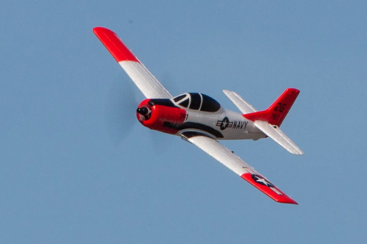 T-28 Trojan Micro RTF Airplane w/PASS | RGRA1302 | HRP Hobbies