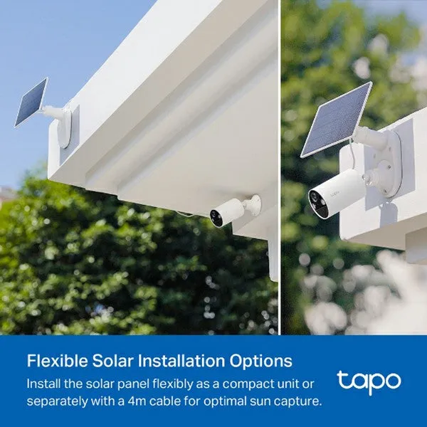 Tapo 2K Solar-Powered Security Camera with Kit - White | Tapo C410 KIT