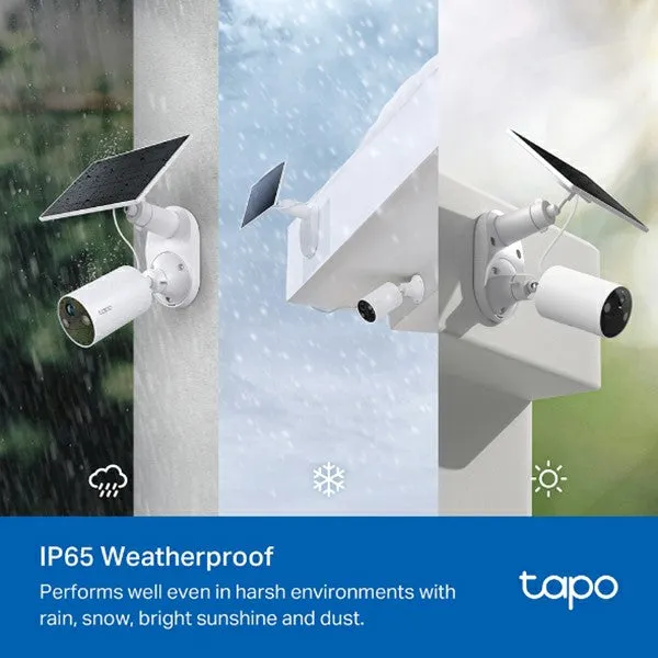 Tapo 2K Solar-Powered Security Camera with Kit - White | Tapo C410 KIT