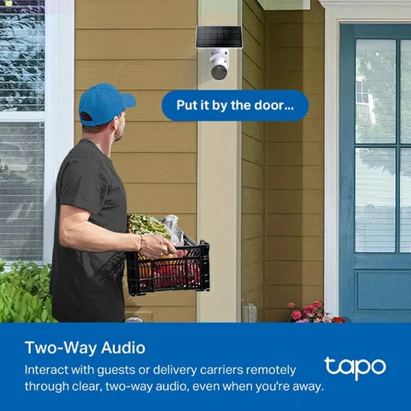 Tapo 2K Solar-Powered Security Camera with Kit - White | Tapo C410 KIT