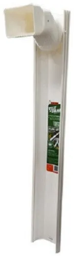 Thermwell GWS3W White Adjustable 6 Foot Flip Up Extendable Downspout Extender - Quantity of 1