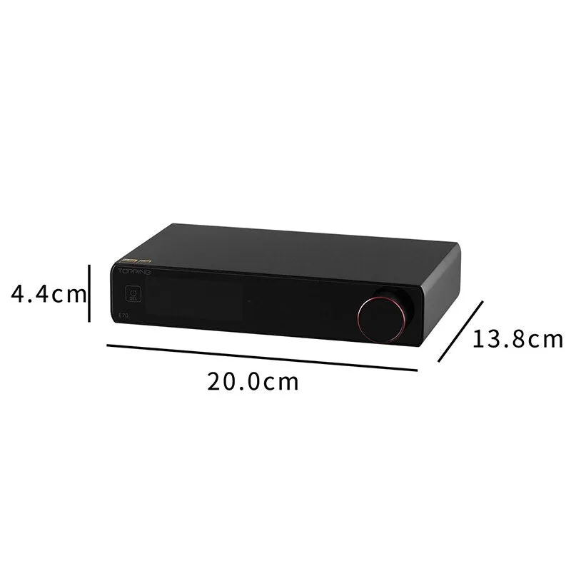 TOPPING E70 ES9028Pro DAC XU316 Bluetooth 5.1 Decoder Support 32Bit/768kHz DSD512