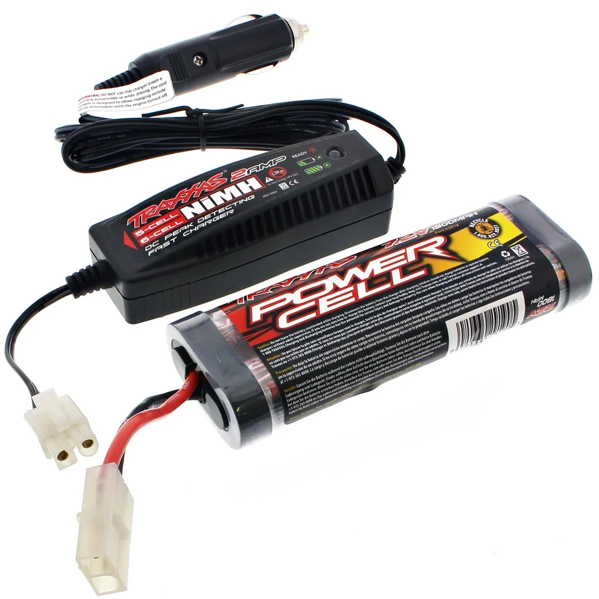 Traxxas 1/10 Nitro Stampede 7.2V NiMH 1800 mAh Battery & 2 Amp Car Charger