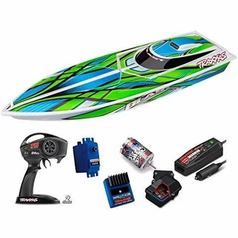 Traxxas 38104-1-GRN Blast: High Performance Race Boat Green