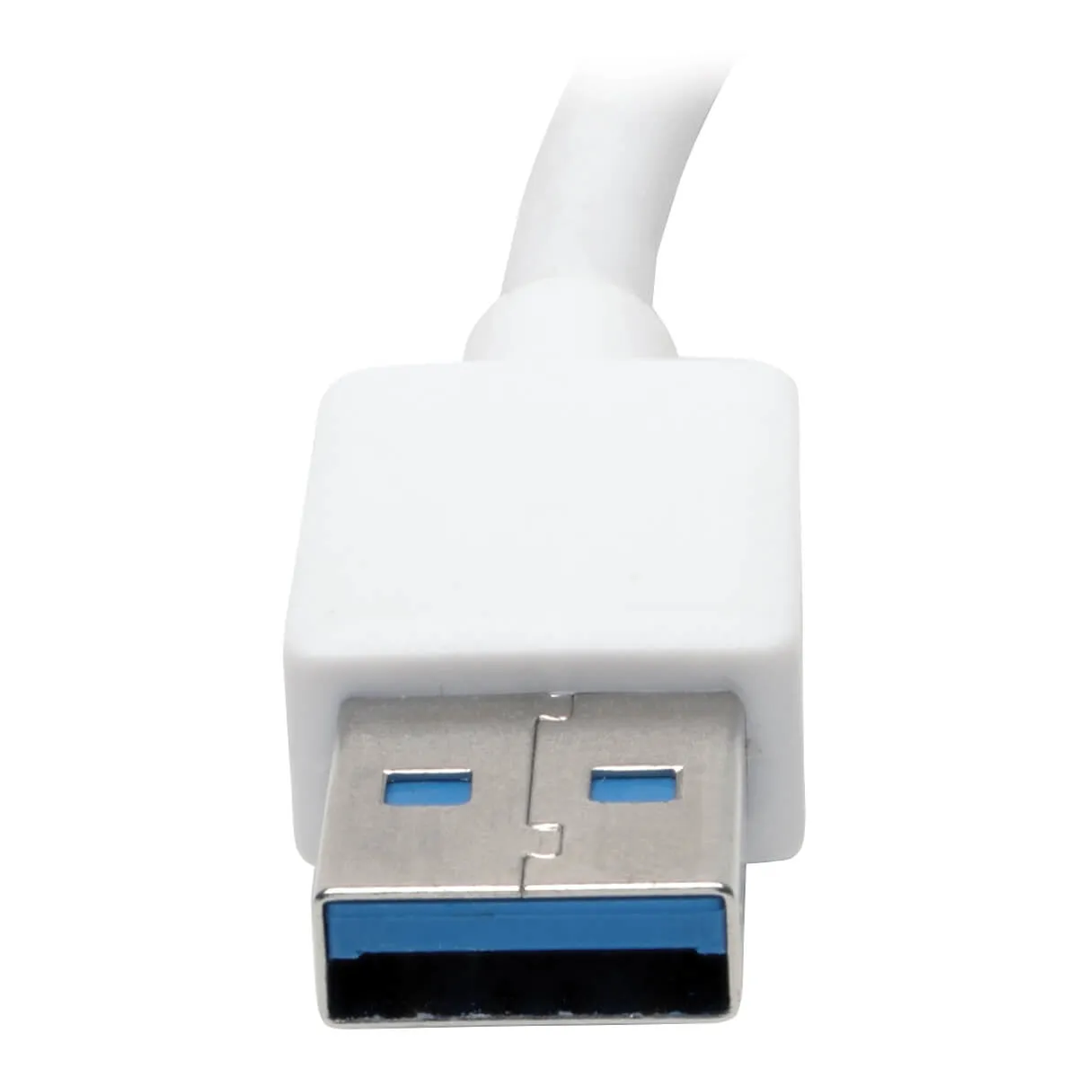 Tripp Lite Usb 3.0 Superspeed To Gigabit Ethernet Nic Network Adapter Rj45 10/100/1000 Aluminum White - Network Adapter